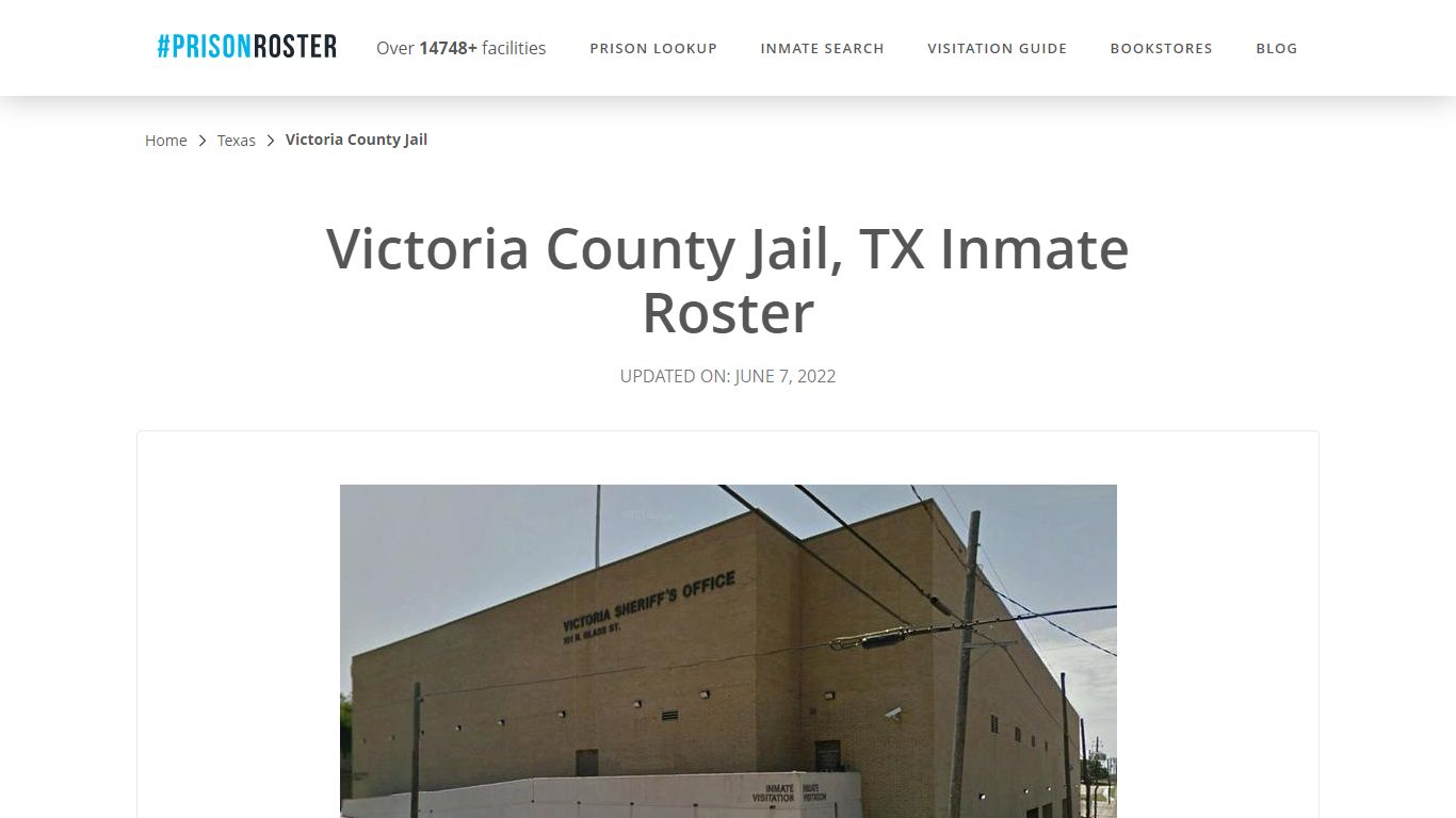 Victoria County Jail, TX Inmate Roster